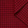 T23W04763 | Splittable Checked Wool Drap -Nona Source Shop T23W04763 Rhubarb 01