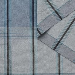 T23W04768 | Textured Checked Cotton