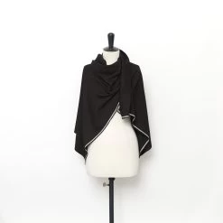 T24A06457 | Rayon Twill Flannel -Nona Source Shop T24A06457 Black 02