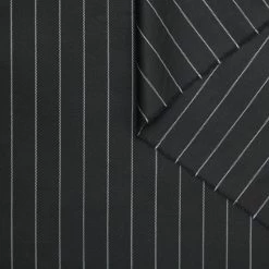 T24A09018 | Pinstripe Wool Suiting 7 T24A09018 | Pinstripe Wool Suiting -Nona Source Shop T24A09018 Black 01