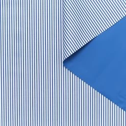T24A09178 | Coated Stripe Cotton Poplin 6 T24A09178 | Coated Stripe Cotton Poplin -Nona Source Shop T24A09178 TrueBlue 01