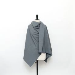 T24C10929 | Micro Checked Wool Suiting RWS -Nona Source Shop T24C10929 Bluestone 02