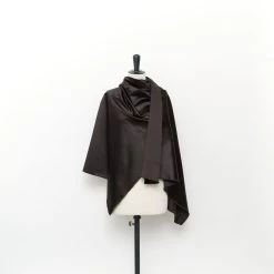 T24C10983 | Washed Silk Satin Duchesse GOTS -Nona Source Shop T24C10983 Black 02