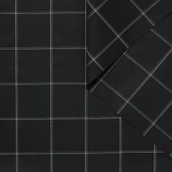 T24J10712 | Check Cotton Poplin -Nona Source Shop T24J10712 Black 01