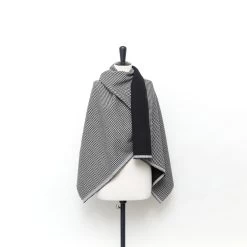 T24K08644 | Gingham Cotton & Wool Drap 7 T24K08644 | Gingham Cotton & Wool Drap -Nona Source Shop T24K08644 Black 02