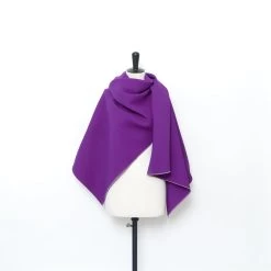 T24M06590 | Double Face Wool & Silk Crepe -Nona Source Shop T24M06590 TillandsiaPurple 02