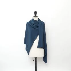 T24M09831 | Washed Silk Crepe De Chine -Nona Source Shop T24M09831 MajolicaBlue 02