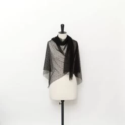 T24M09965 | Dots Soft Tulle -Nona Source Shop T24M09965 Black 02