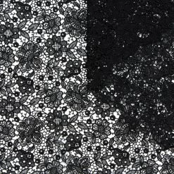 T24M10253 | Floral Cotton Guipure -Nona Source Shop T24M10253 Black 01