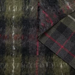 T24M10453 | Double Face Hairy Wool & Mohair Tartan 18 T24M10453 | Double Face Hairy Wool & Mohair Tartan -Nona Source Shop T24M10453 DuffelBag 01