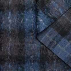 T24M10453 | Double Face Hairy Wool & Mohair Tartan 19 T24M10453 | Double Face Hairy Wool & Mohair Tartan -Nona Source Shop T24M10453 Titan 01
