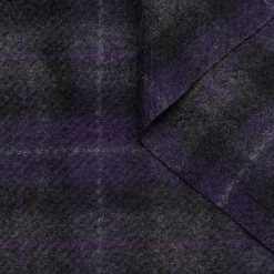 T24M10455 | Fluffy Mohair Tartan RWS -Nona Source Shop T24M10455 ParachutePurple 01