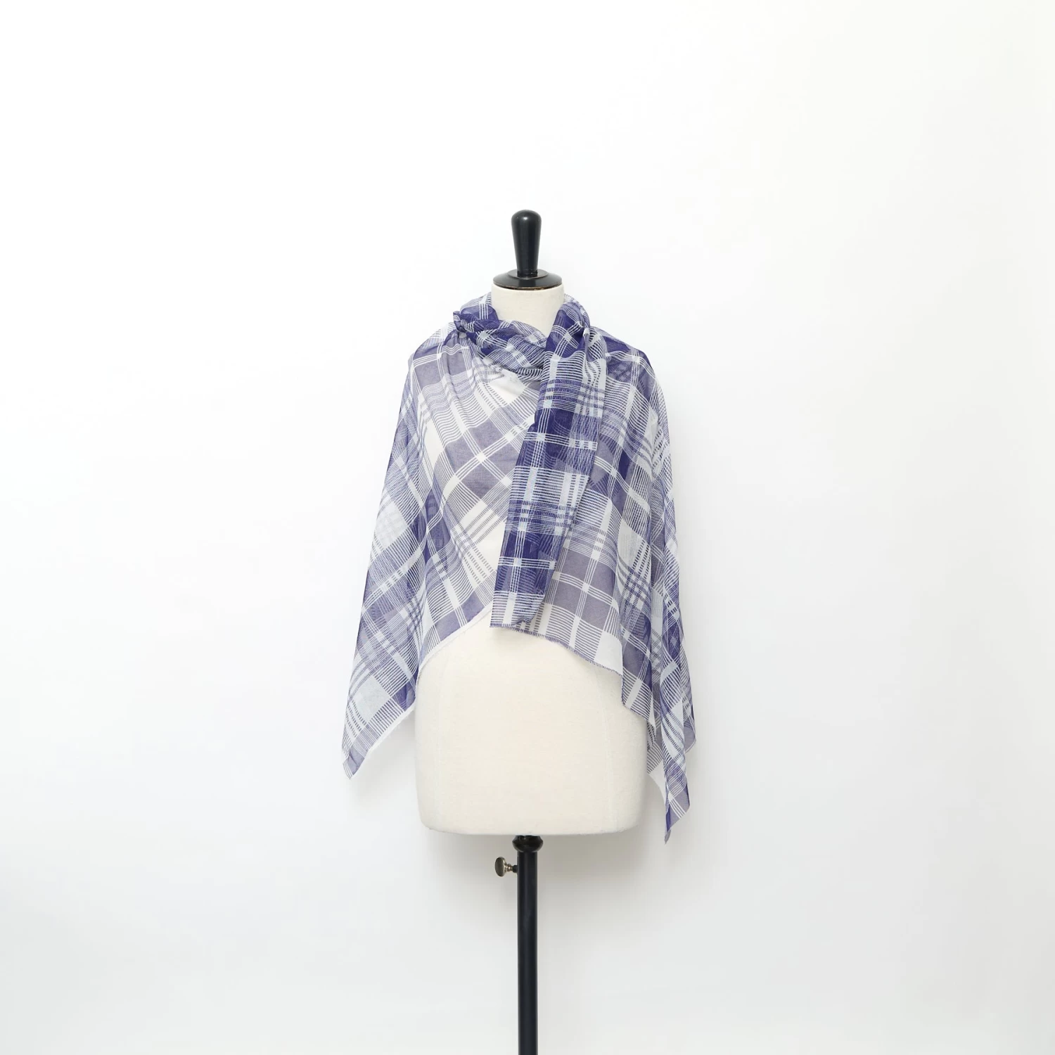 T24M10462 | Check Print Cotton Tulle 8 T24M10462 | Check Print Cotton Tulle - Image 6