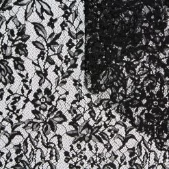 T24M10463 | Viscose Floral Lace -Nona Source Shop T24M10463 Black 01