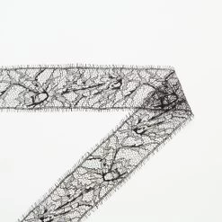 T24M10474 | Chantilly Lace Galloon 5cm 7 T24M10474 | Chantilly Lace Galloon 5cm -Nona Source Shop T24M10474 Black 01