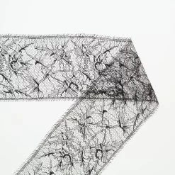 T24M10475 | Chantilly Lace Galloon 10cm -Nona Source Shop T24M10475 Black 01