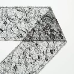 T24M10477 | Chantilly Lace Galloon 15cm -Nona Source Shop T24M10477 Black 01