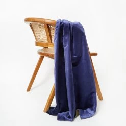 T24Q06535 | Silk & Cotton Velvet -Nona Source Shop T24Q06535 MidnightSail 02