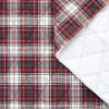 T25K11439 | Quilted Tartan Cotton Flannel -Nona Source Shop T25K11439 Rhubarb 01