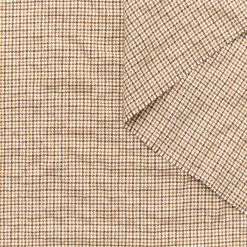 T25K11442 | Wool & Cotton Houndstooth Seersucker -Nona Source Shop T25K11442 Tan 01